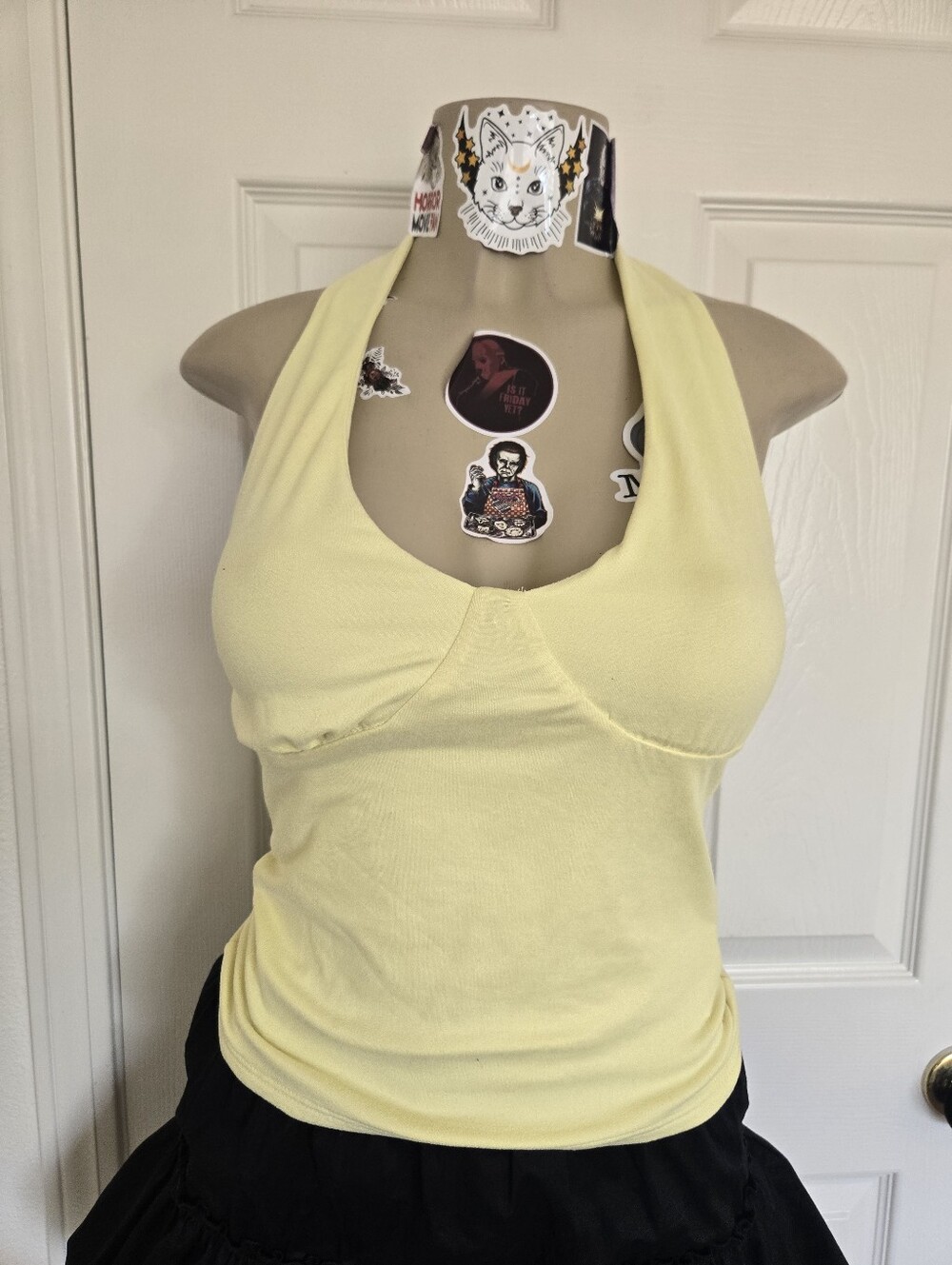 Women’s Halter Tank Top - Light Yellow